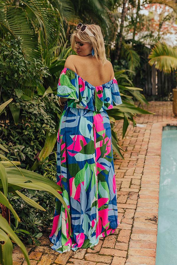 Palm Paradise Maxi Dress Curves Product Image