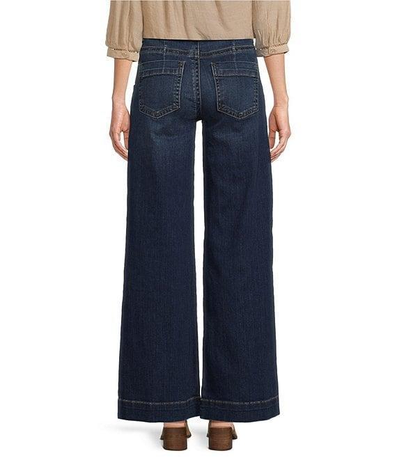 KUT from the Kloth Meg High-Rise Over-Size Wide-Stitch Jean Product Image