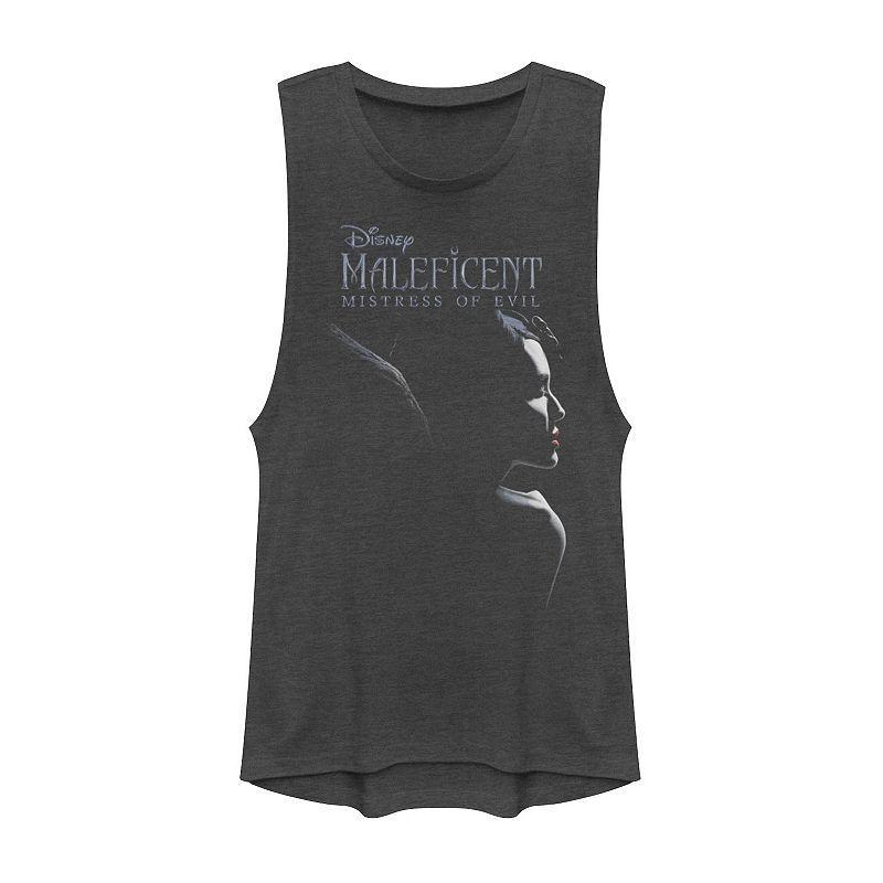 Disney's Maleficent Juniors' Mistress Of Evil Dark Portrait Muscle Tank Top, Girl's,  Product Image