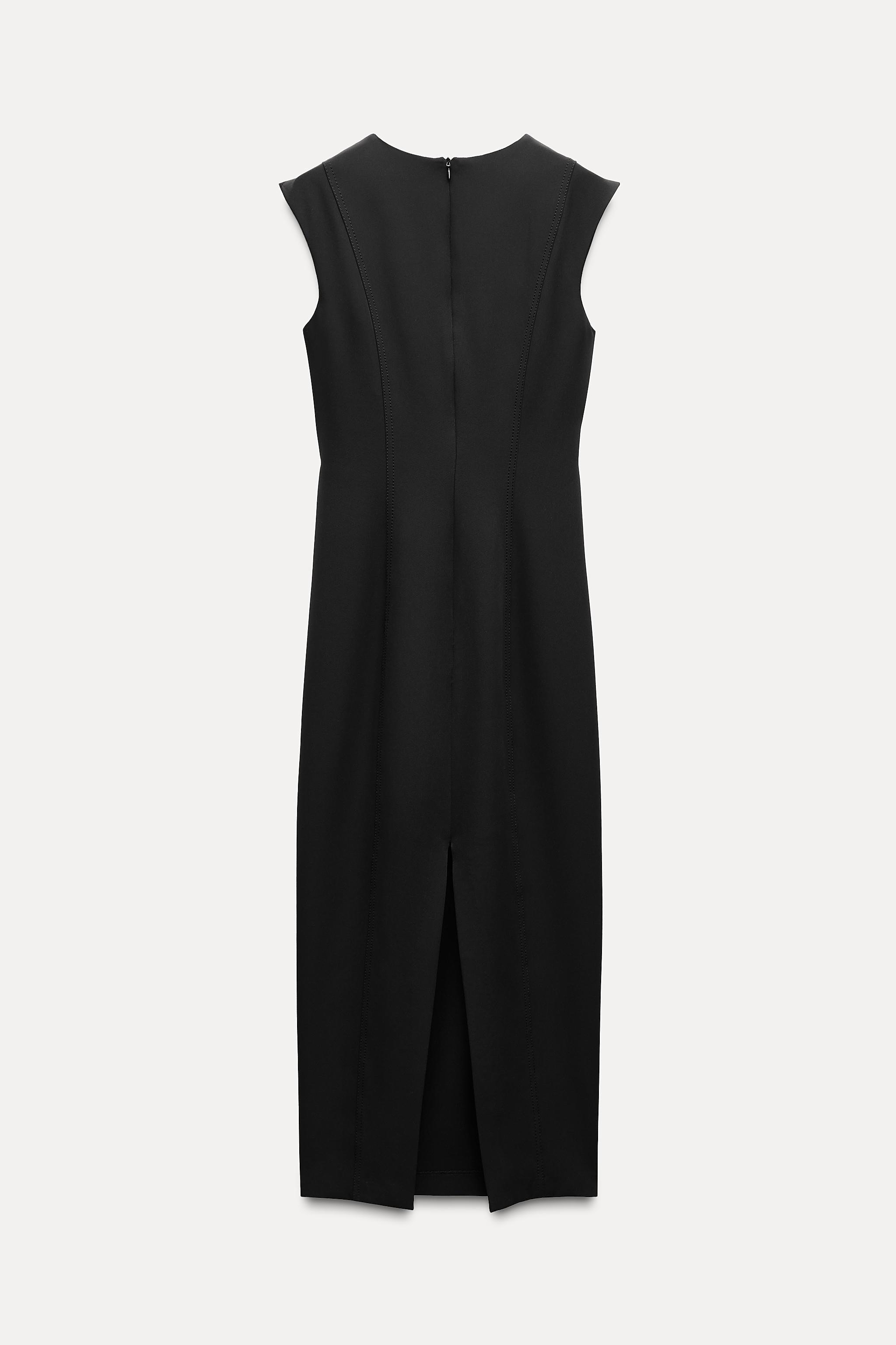 RUCHED MIDI DRESS Product Image