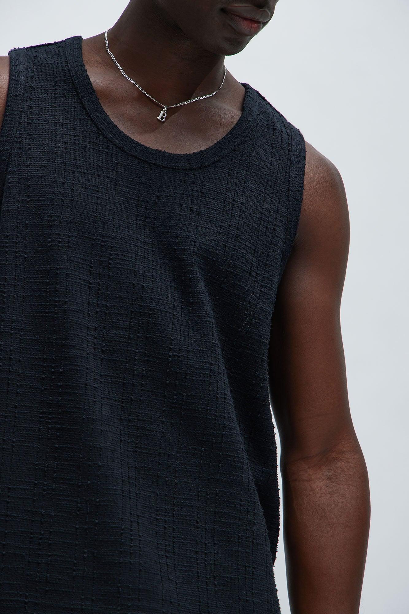 Jordan Textured Tank Top - Black Product Image