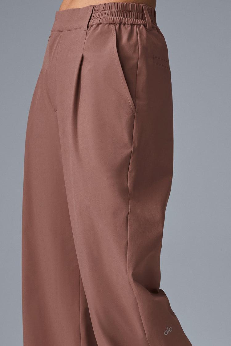 High-Waist Pursuit Trouser (Long) - Chestnut Product Image