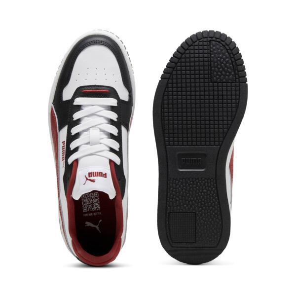 PUMA Carina Street Women's Sneakers in White/Intense Red/Black Product Image