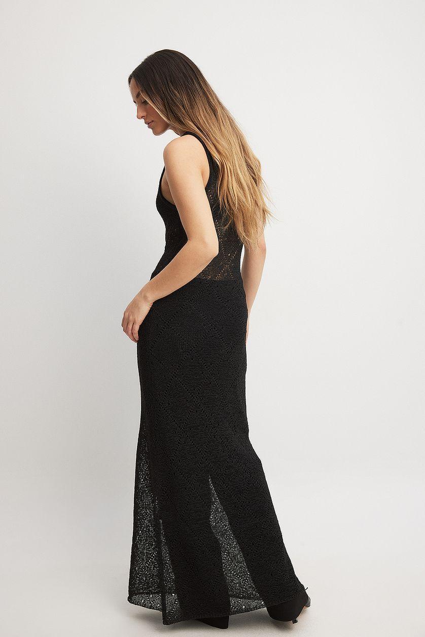 Crochet Knitted Maxi Dress Product Image