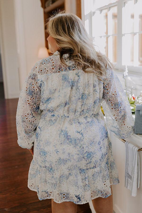 Sunday in St. Cloud Eyelet Mini Dress Curves Product Image