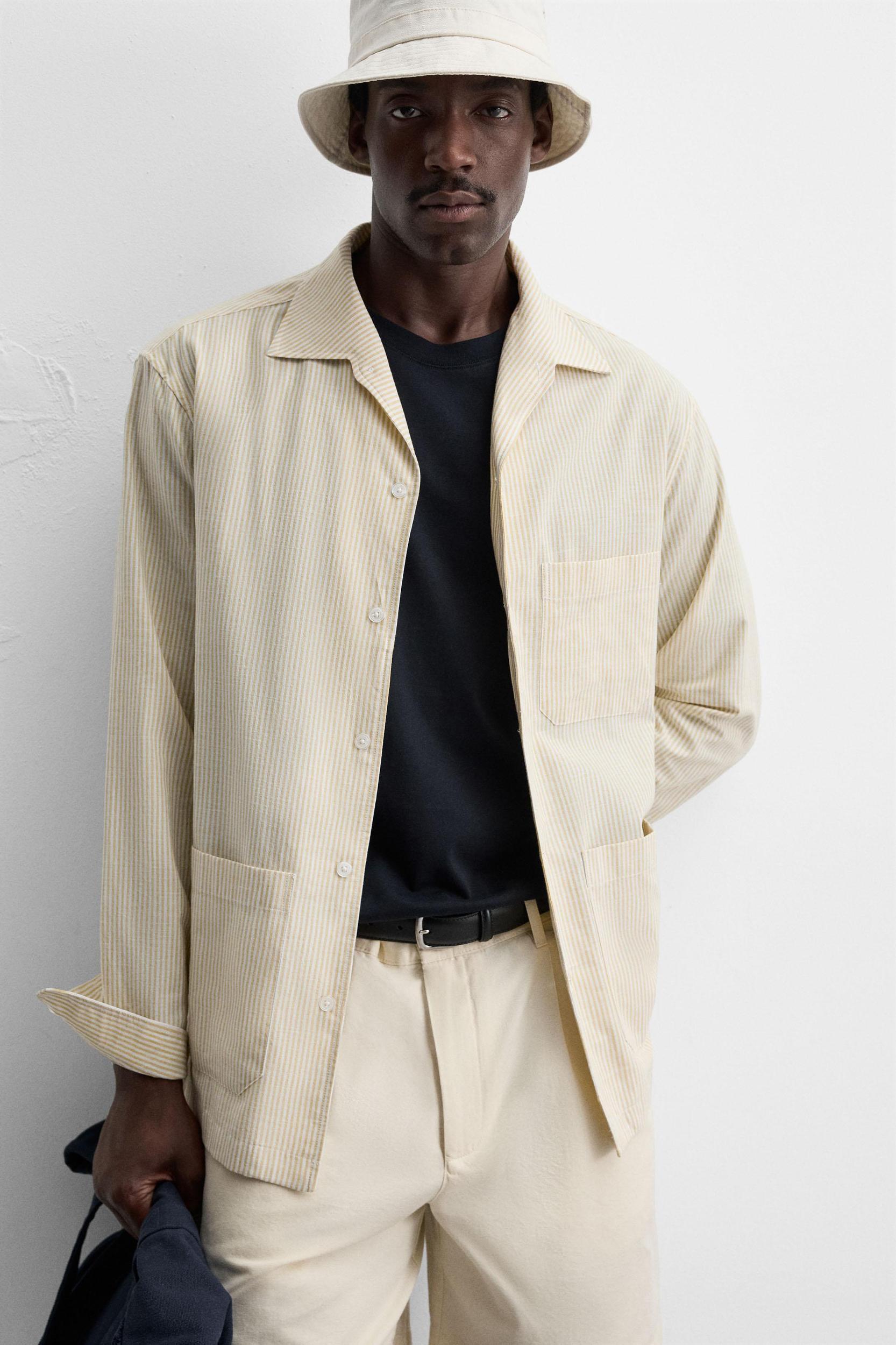 STRIPED OVERSHIRT Product Image