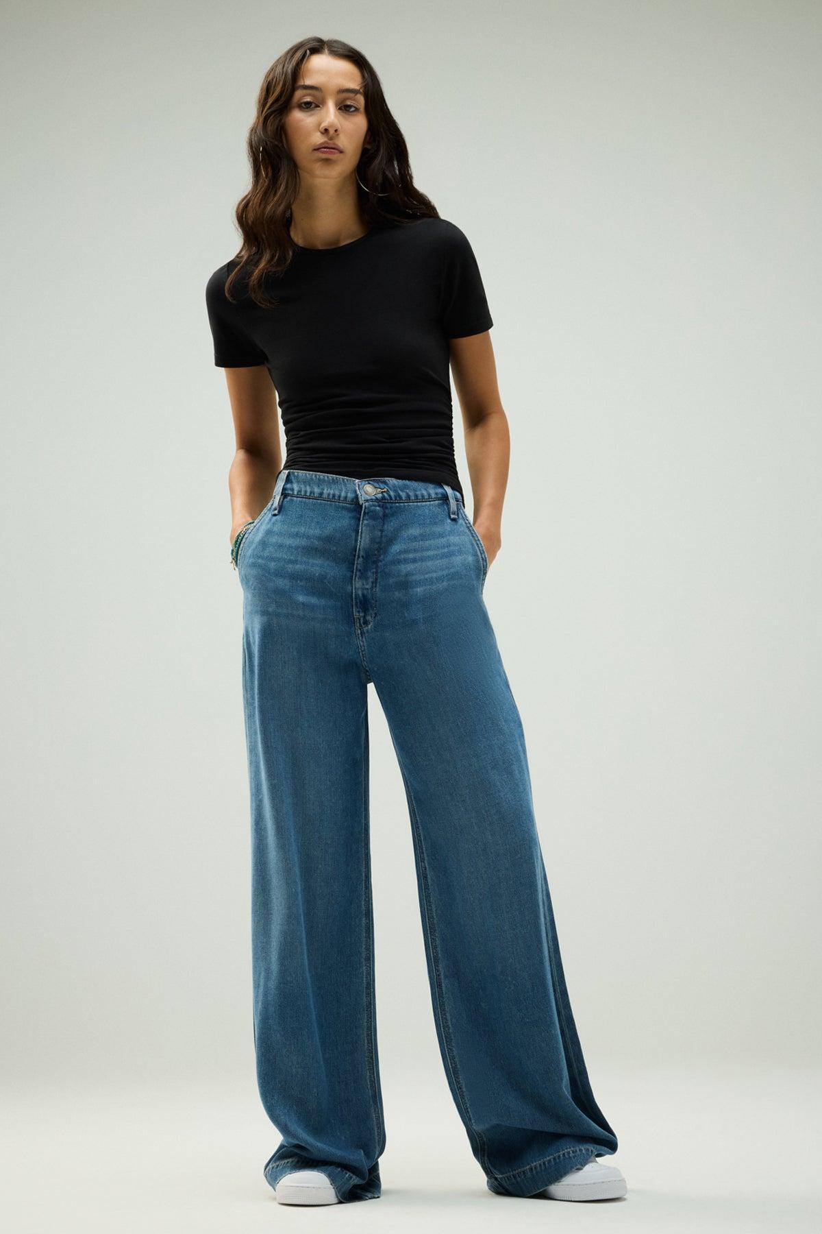 Jodie Loose Fit Wide Leg Trouser Jean Female Product Image