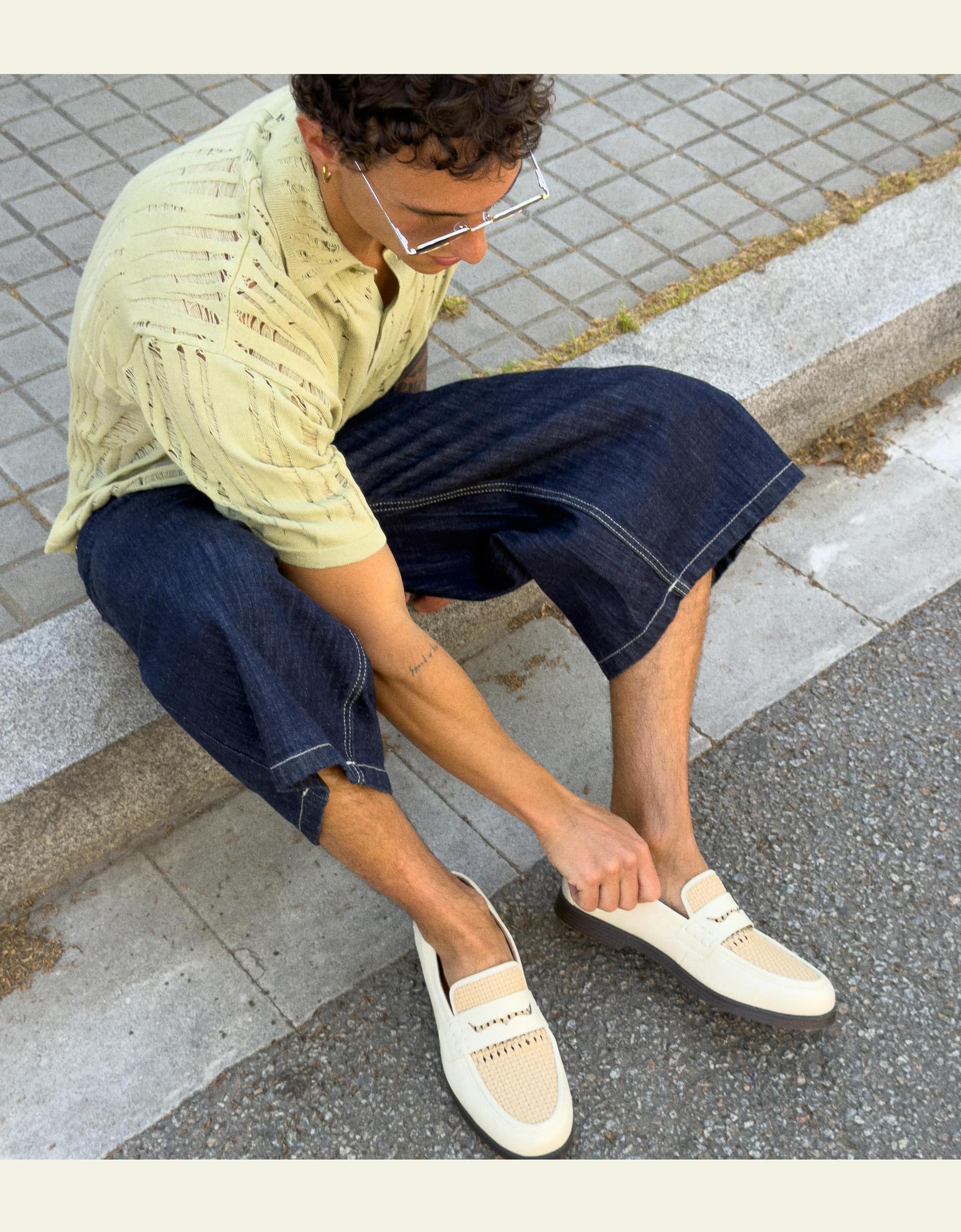 Super baggy denim Bermuda jorts Product Image