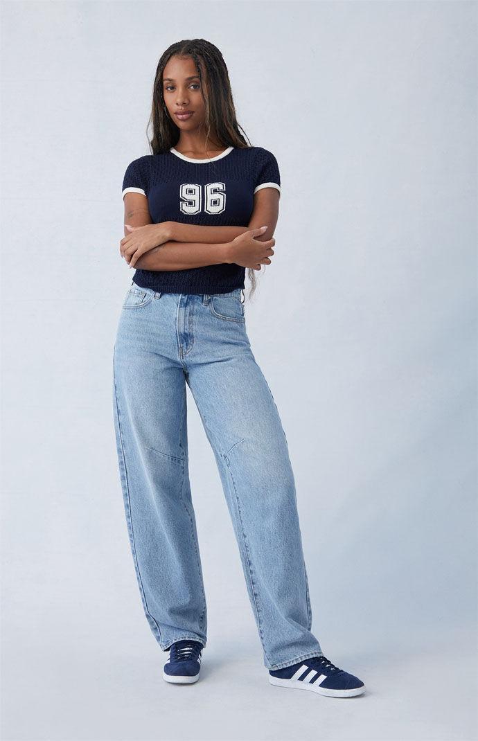 Women's Eco Light Indigo Barrel Jeans Product Image