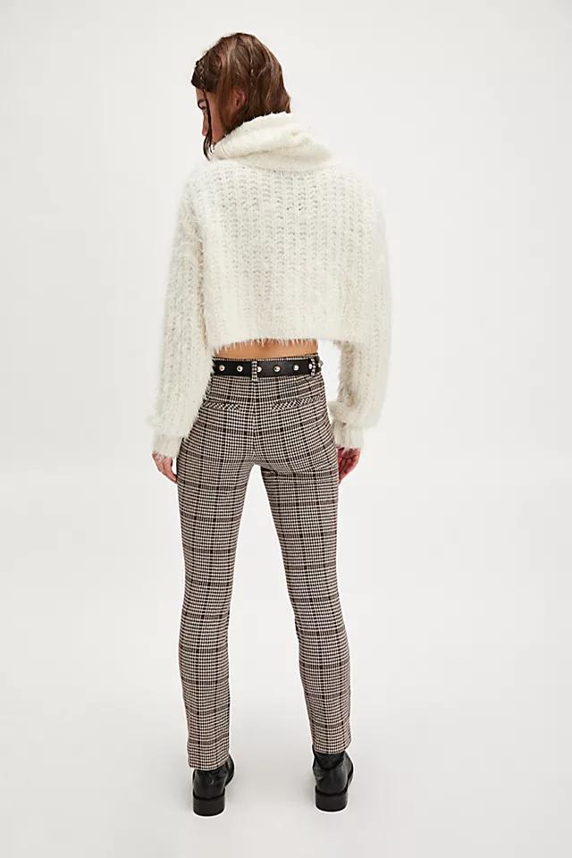 Molly Slim Plaid Pants Product Image