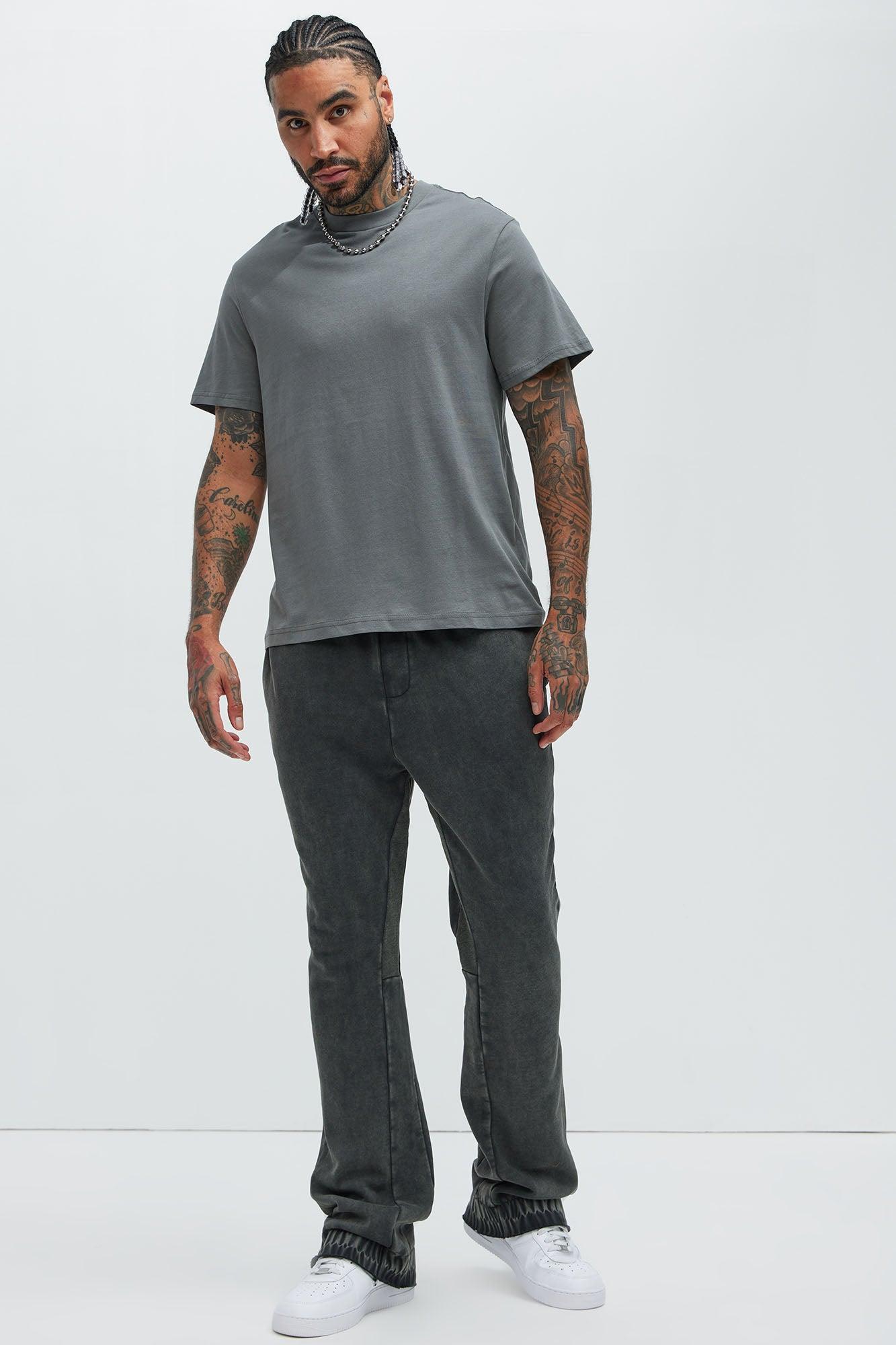 Essential Short Sleeve Crew Tee - Charcoal Product Image