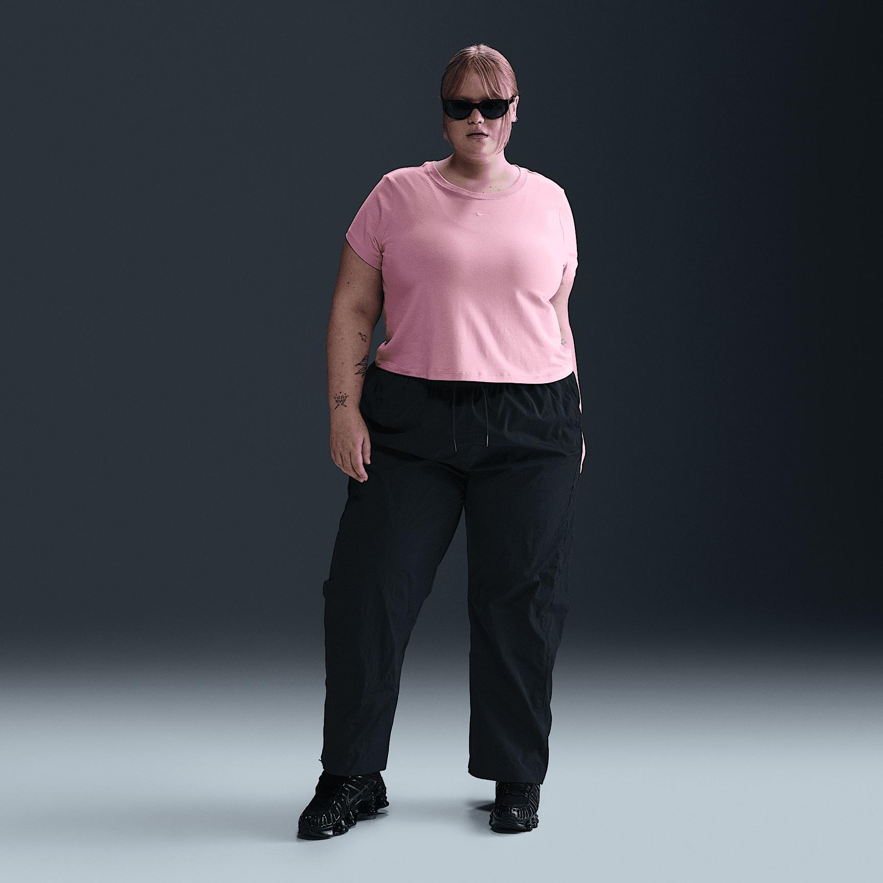 Women's Nike Sportswear Chill Knit Cropped T-Shirt (Plus Size) Product Image