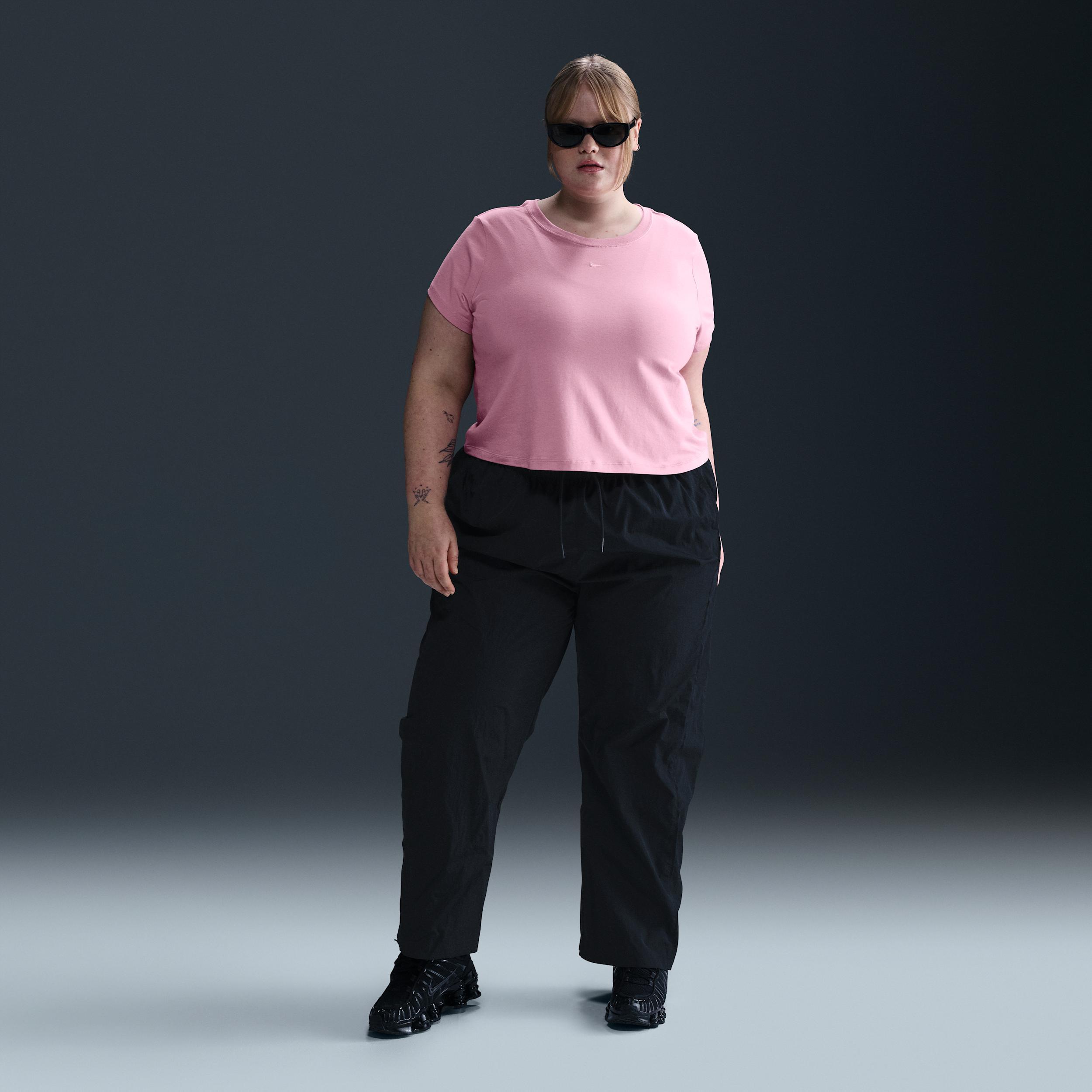 Women's Nike Sportswear Chill Knit Cropped T-Shirt (Plus Size) Product Image