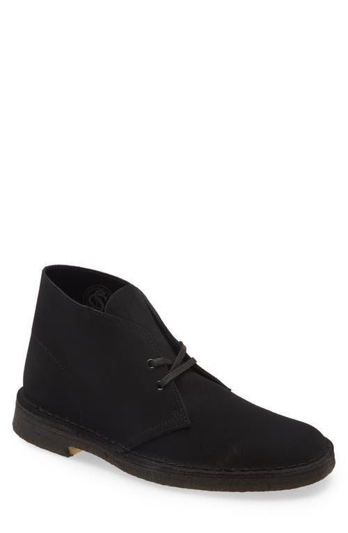 Clarks Suede Desert Boots Black 11.5 Product Image