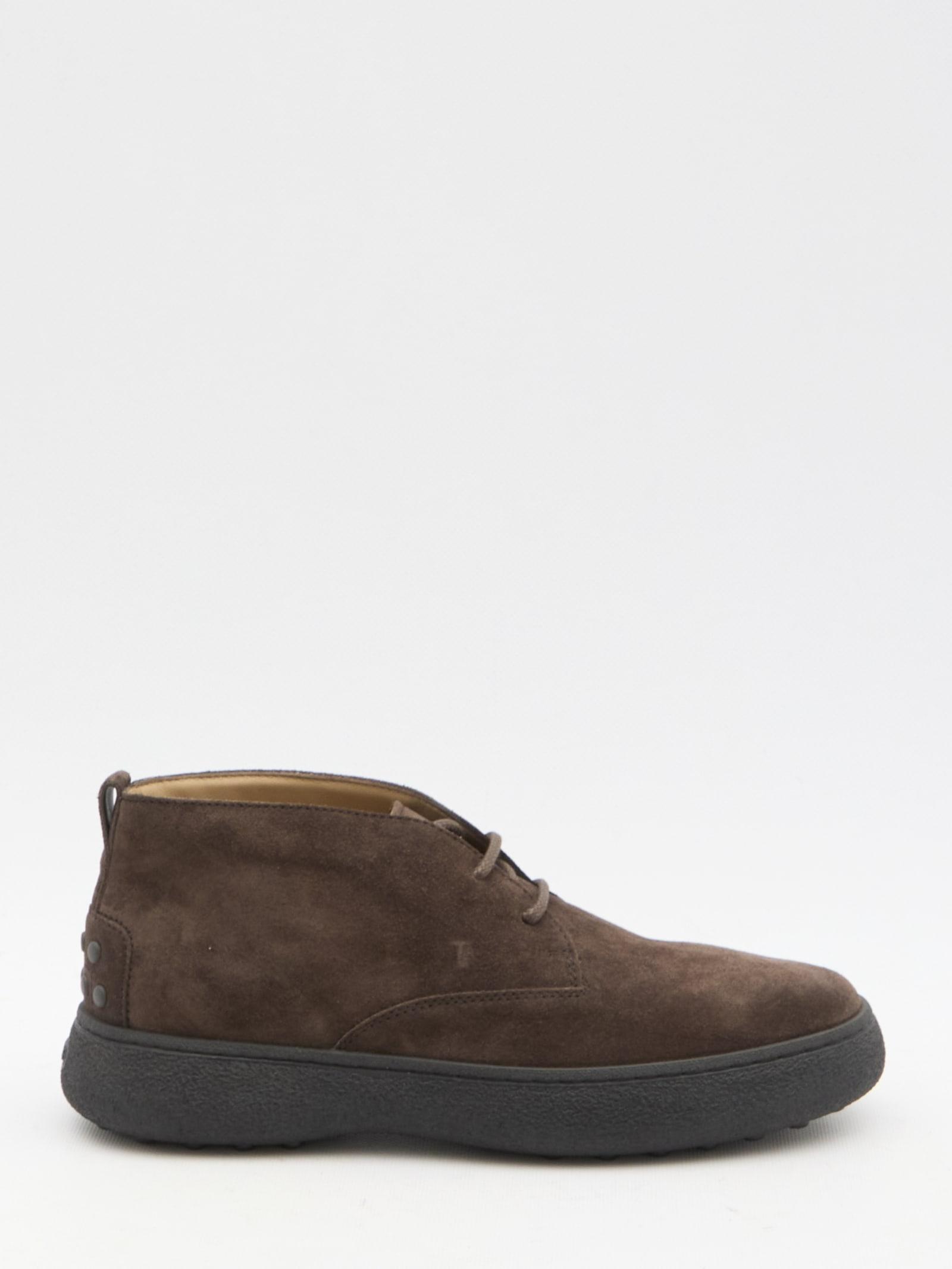 TOD'S W. G. Heritage Desert Boots In Brown Product Image