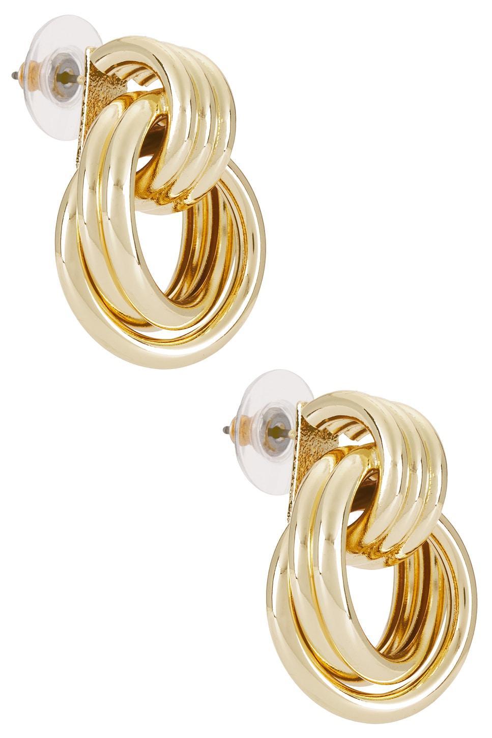 Interlocking Hoop Earrings BaubleBar Product Image