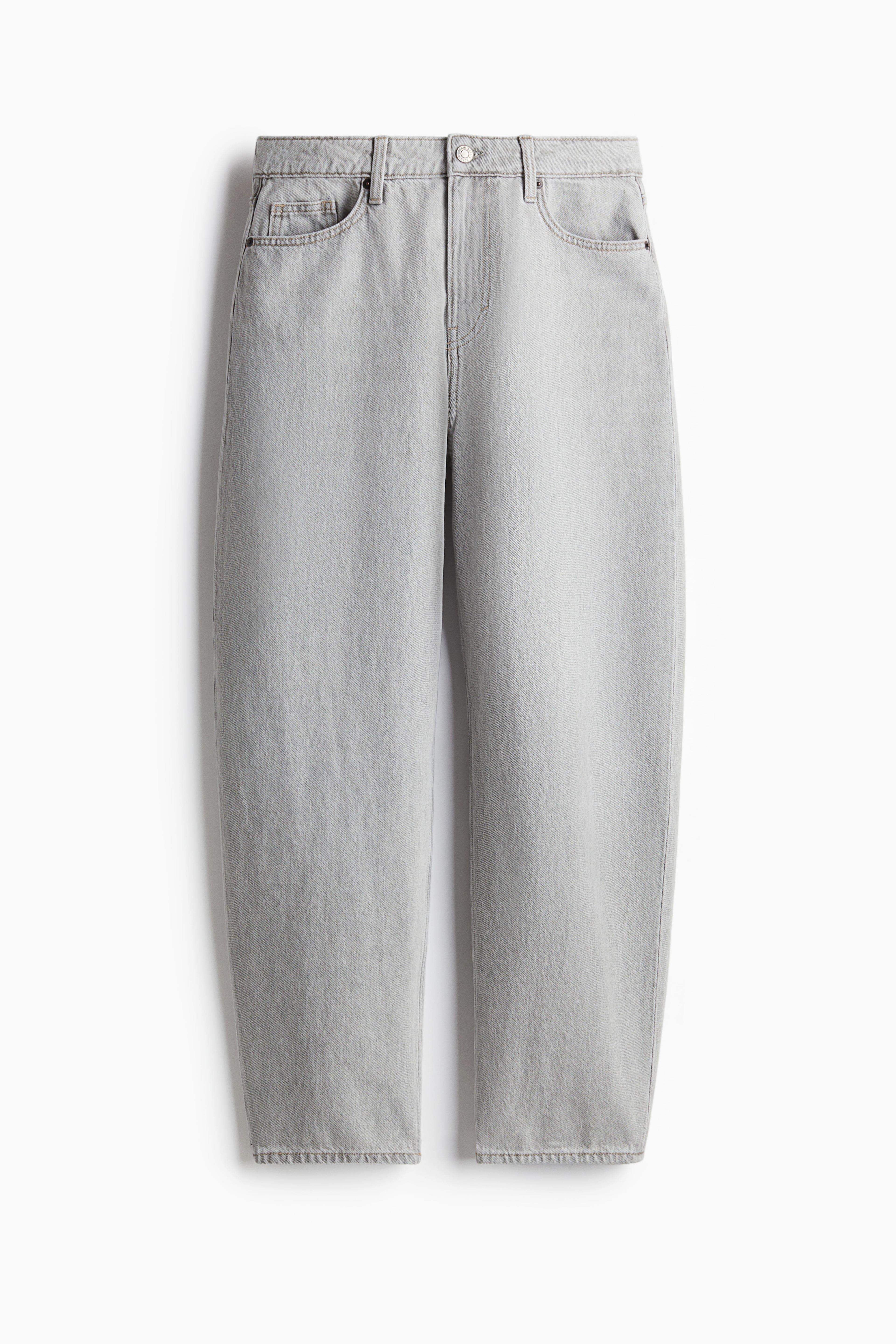 High Rise Barrel Leg Jeans Product Image