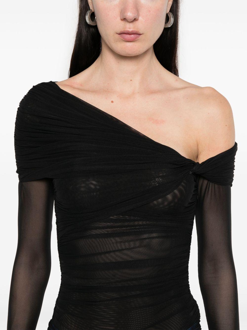 off-shoulder ruched bodysuit  Product Image
