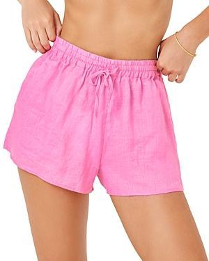 Womens Rio Drawstring Linen Shorts Product Image