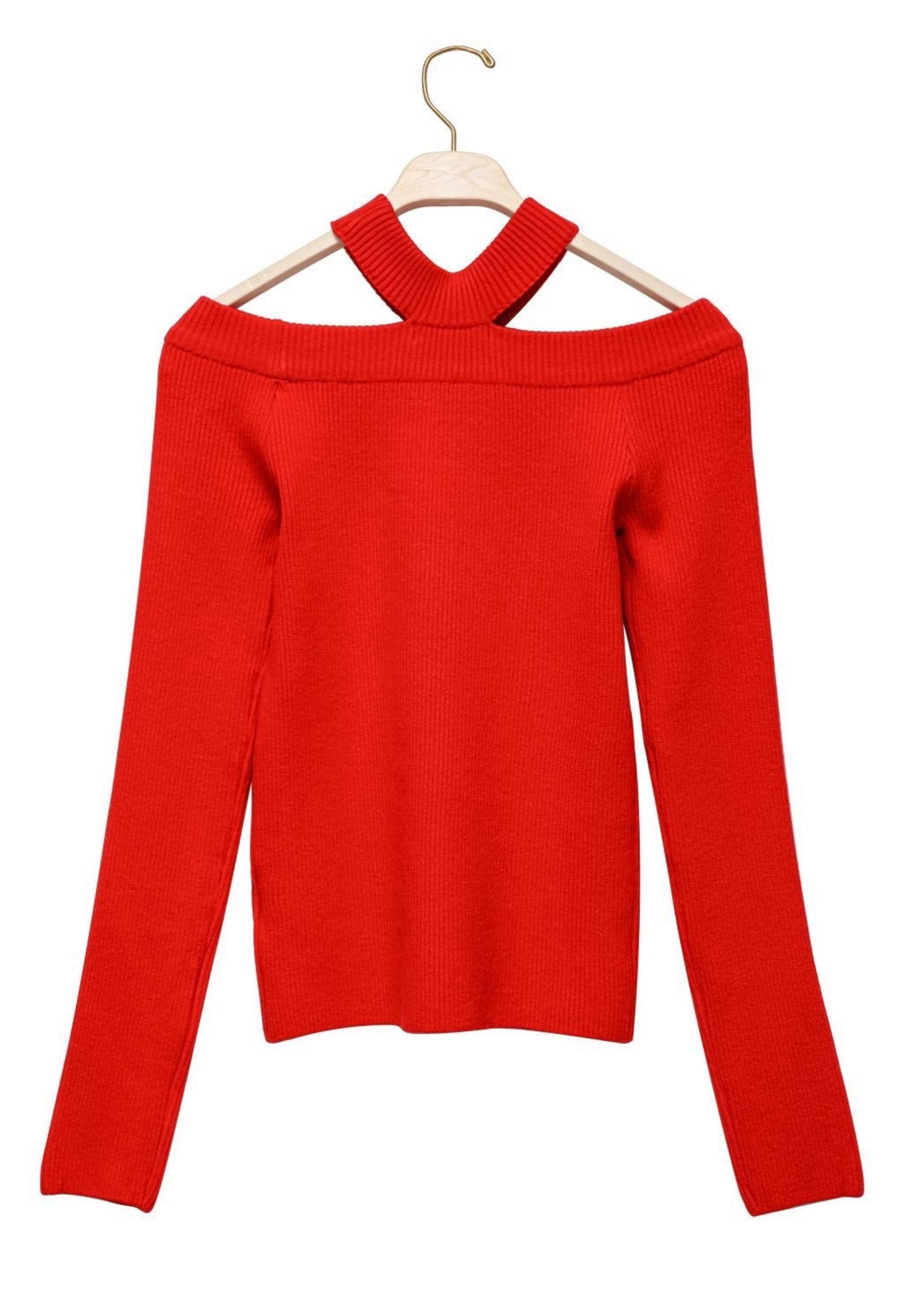 Peppe Ribbed Cutout Sweater Product Image
