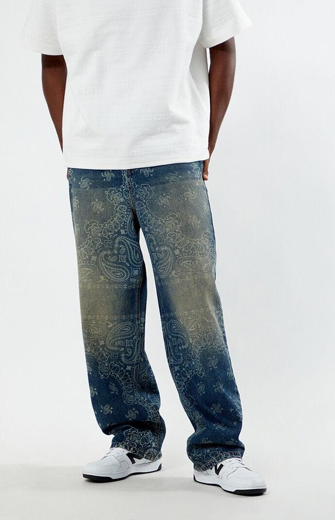 Men's Bandana Extreme Baggy Jeans 29W x 30L Product Image