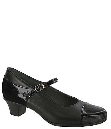 SAS Isabel Leather Kitten Heel Mary Jane Pumps Product Image