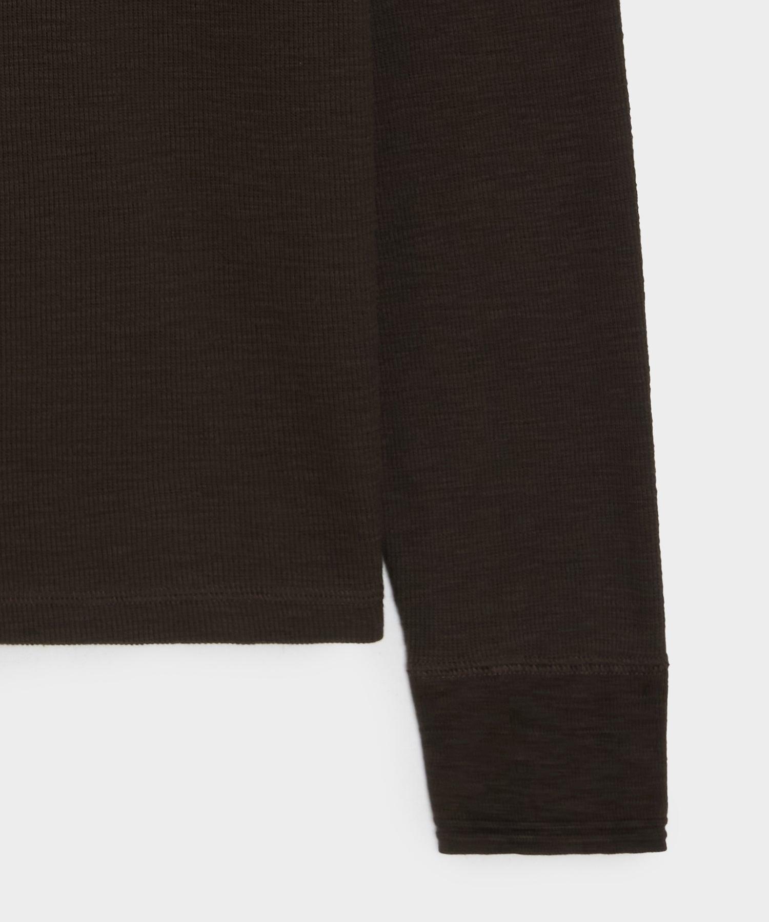 Lightweight Mini Waffle Henley Product Image