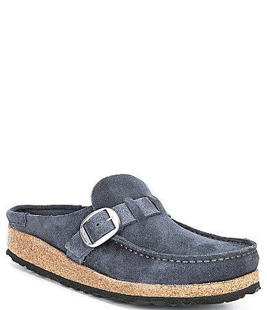 Birkenstock Womens Buckley Suede Buckle Clogs Product Image