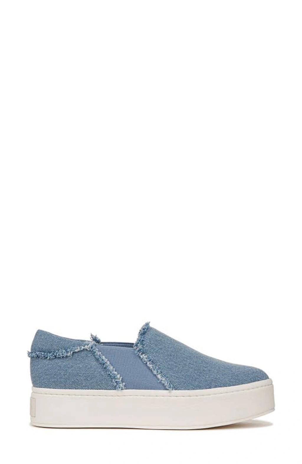 Warren Frayed Denim Slip-on Sneakers Product Image