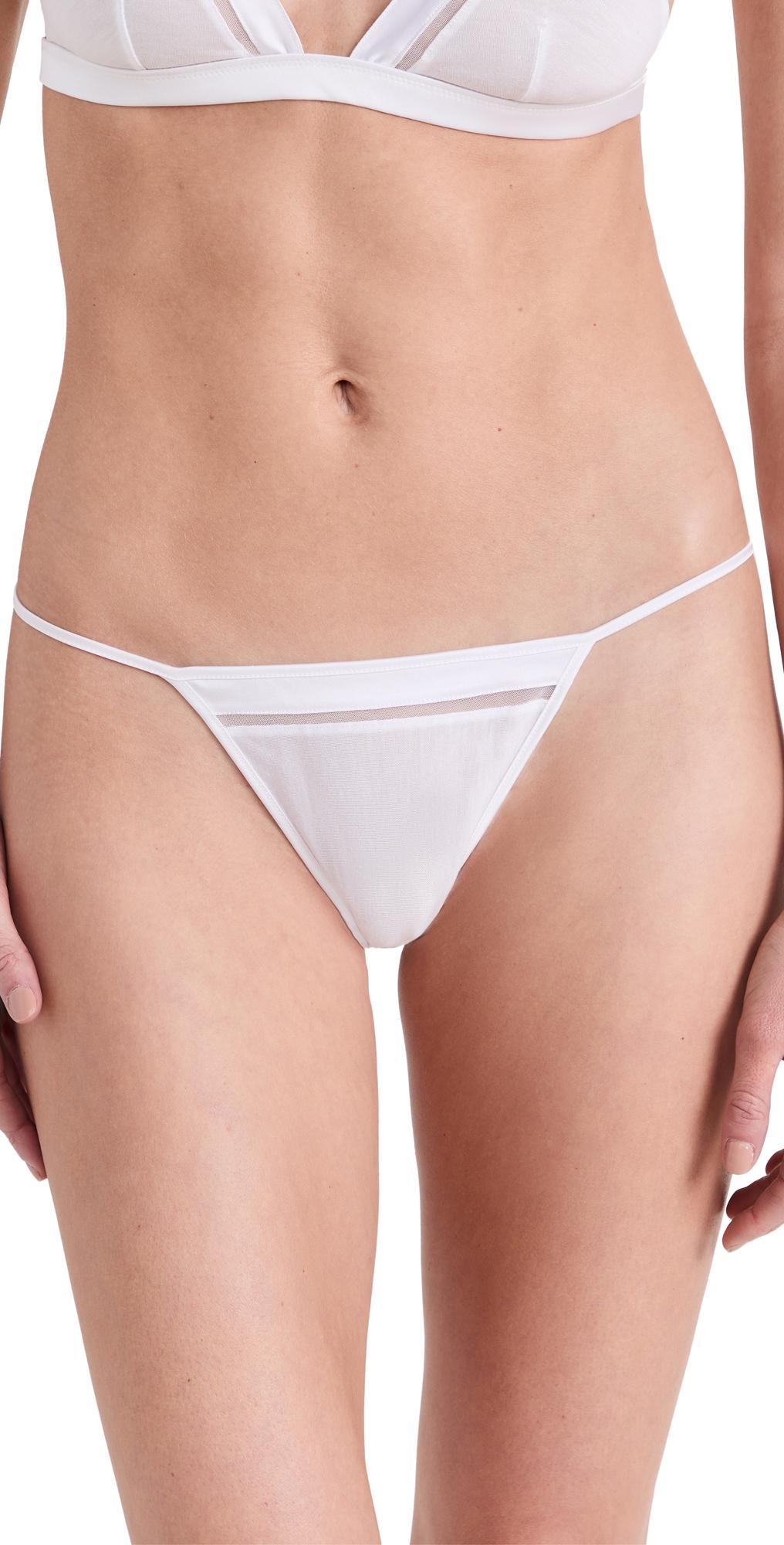 Intime Mesh-Inset Thong Product Image