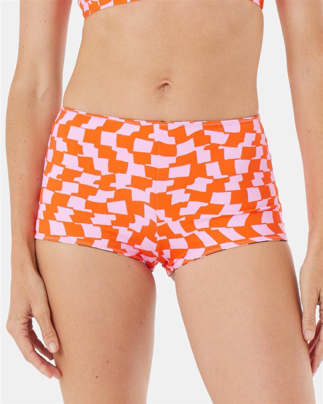 ROXY Checked Out Reversible Shortie Bikini Bottom Product Image