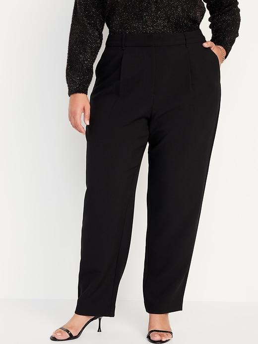 Extra High-Waisted Taylor Trouser Straight Pants Product Image