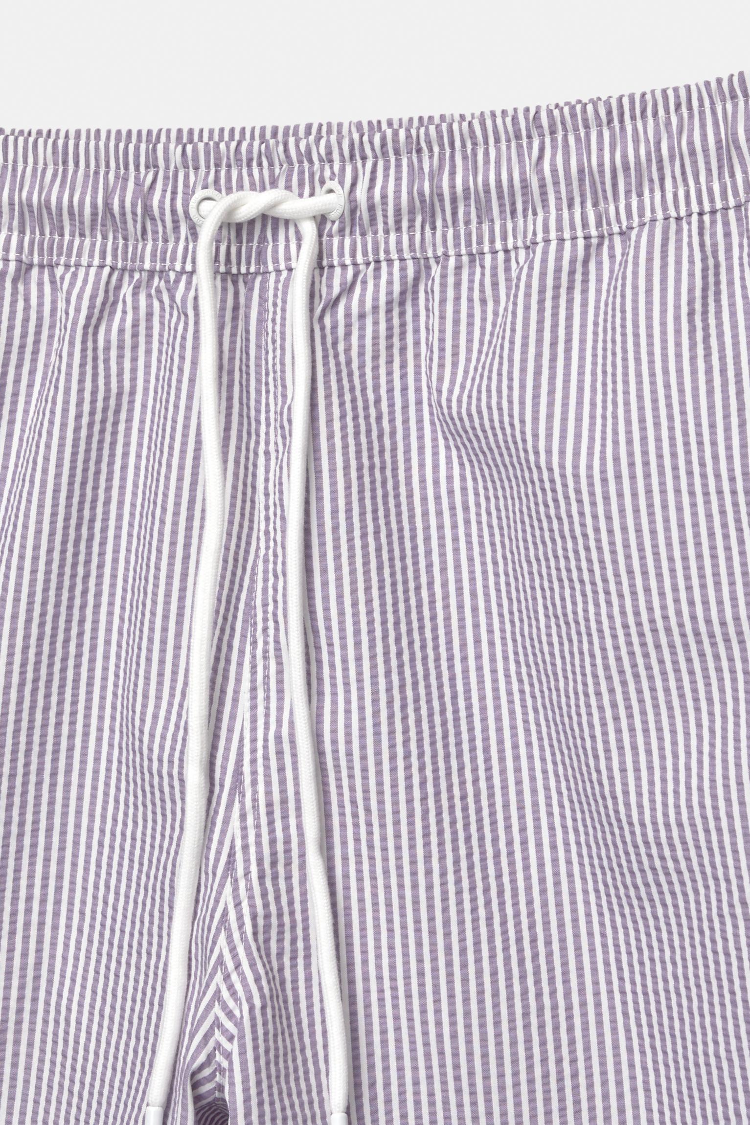 Striped seersucker swimming trunks Product Image