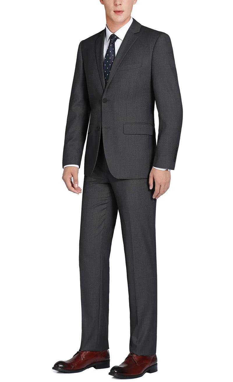 (Limited Sizes) Regular Fit Charcoal Gray 2 Piece Suit Product Image