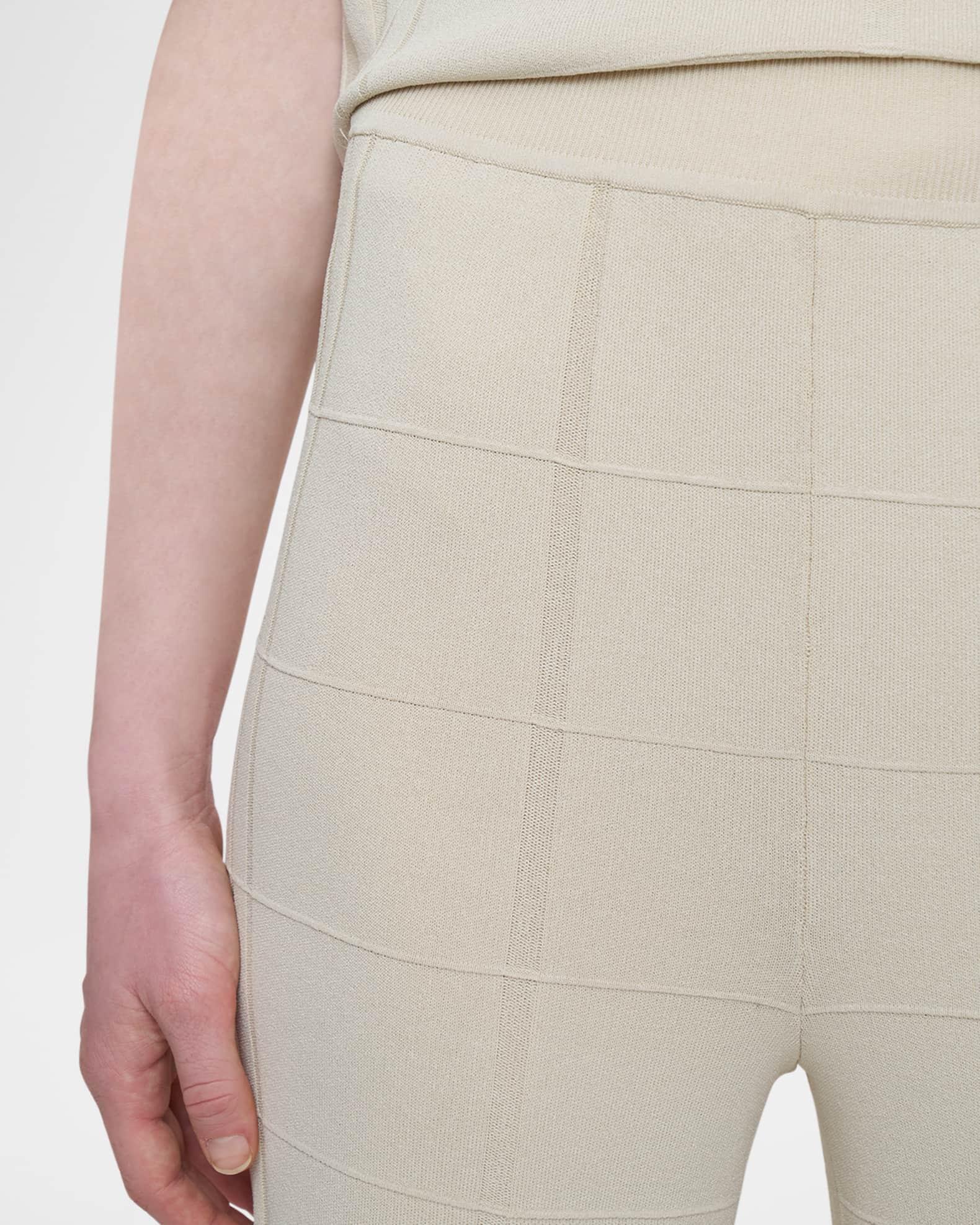 Wide-Leg Viscose Knit Trousers Product Image