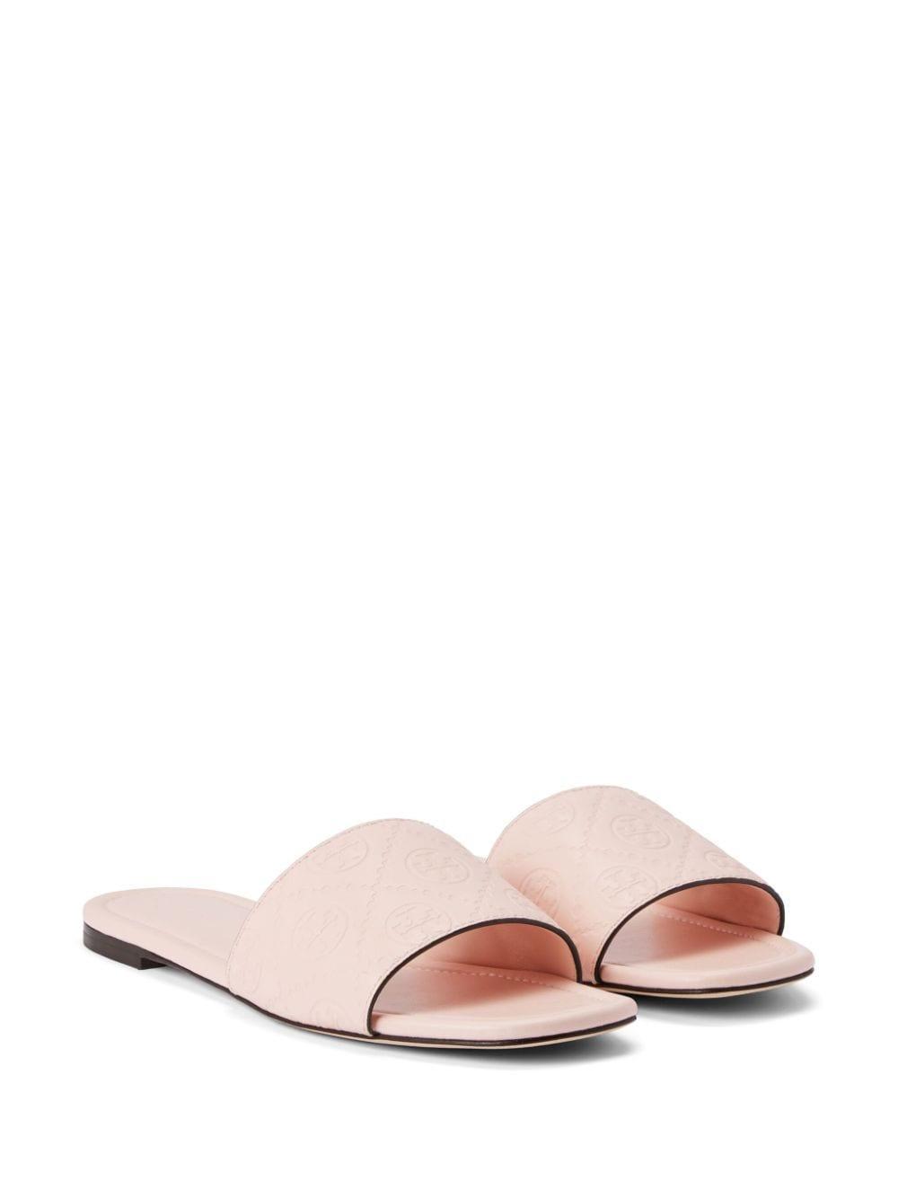 TORY BURCH T Monogram Slide In Light Pink Product Image