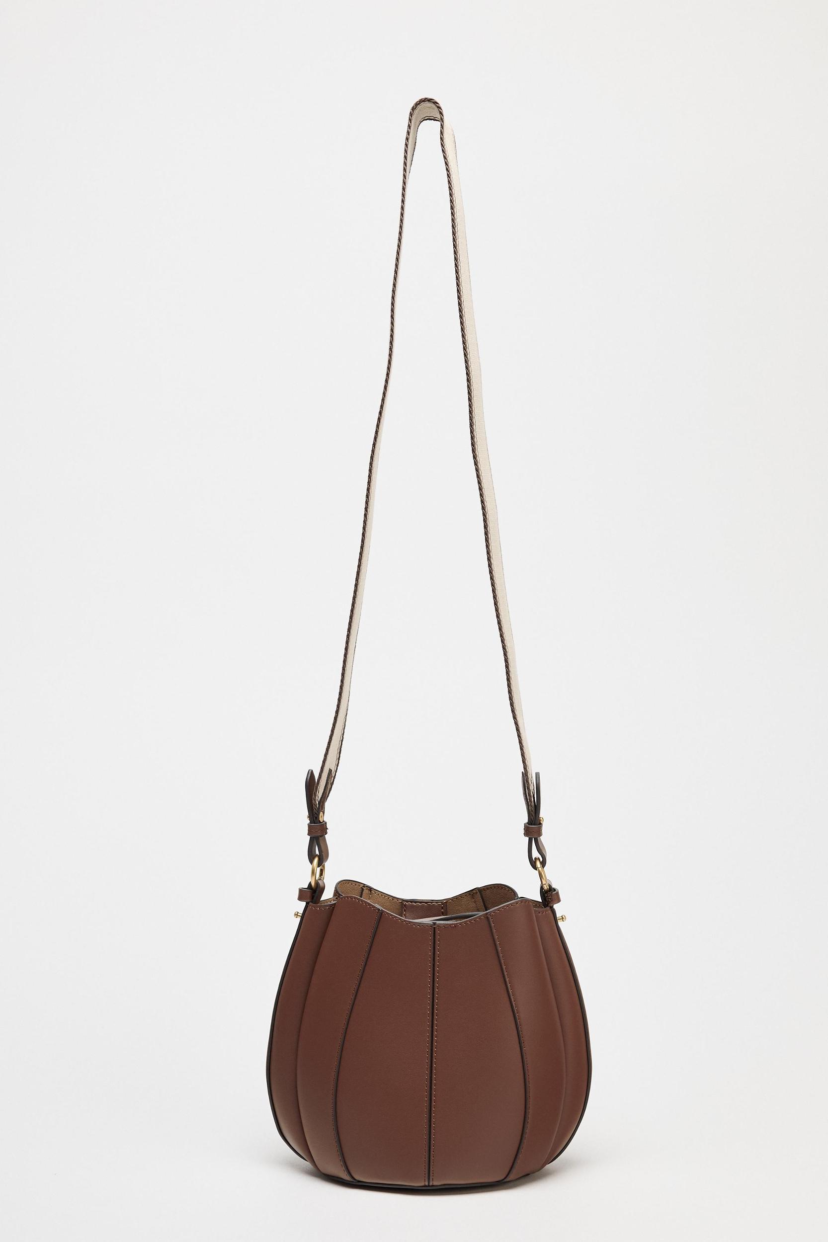 TOPSTITCHED BUCKET BAG Product Image