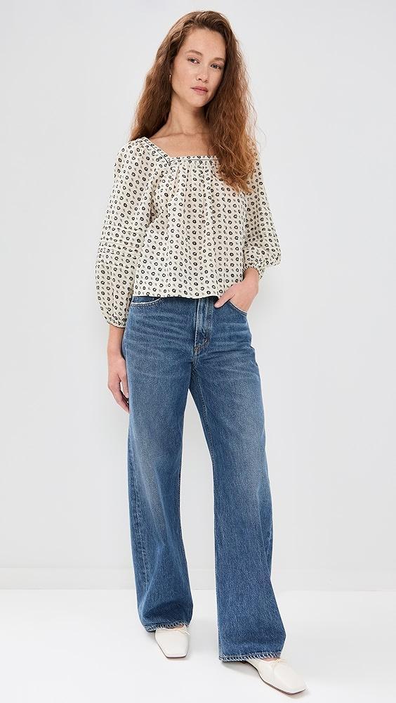 Madewell Square Neck Flowy Top | Shopbop Product Image