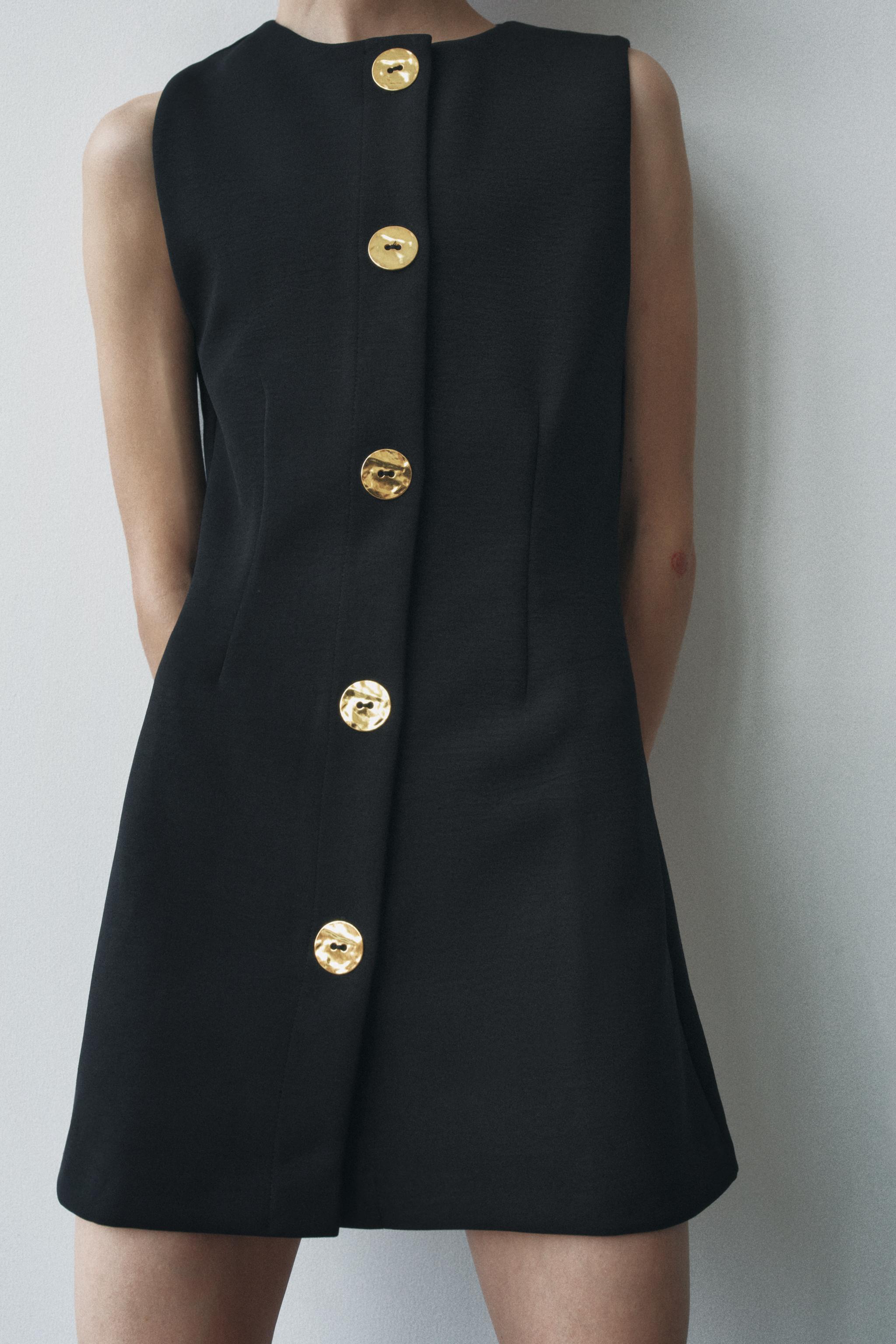 SHORT DRESS WITH BUTTONS Product Image