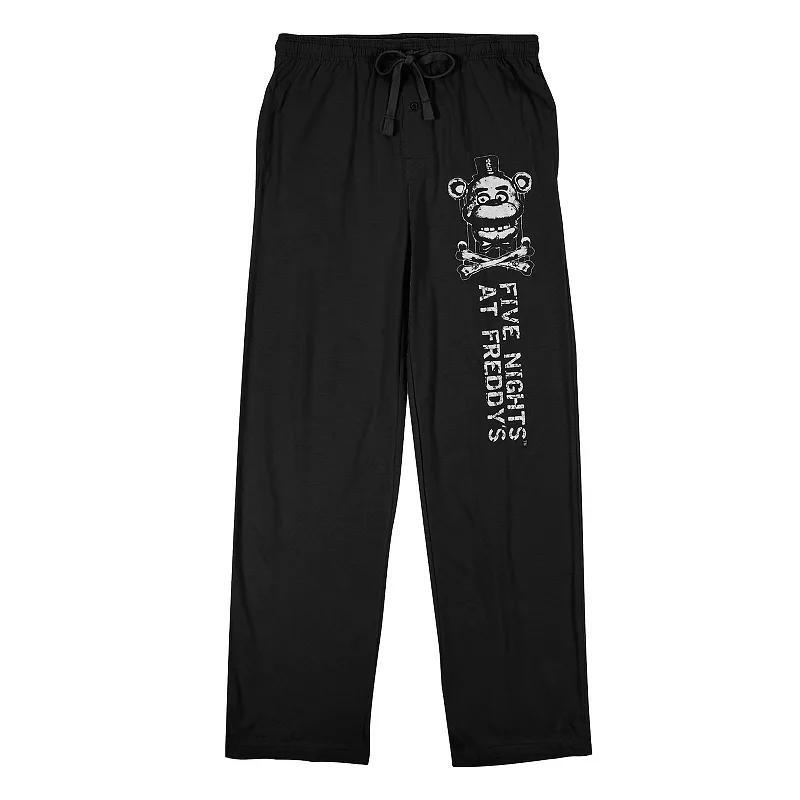 Men's Five Nights At Freddy's Pajama Pants, Size: Medium, Black Product Image