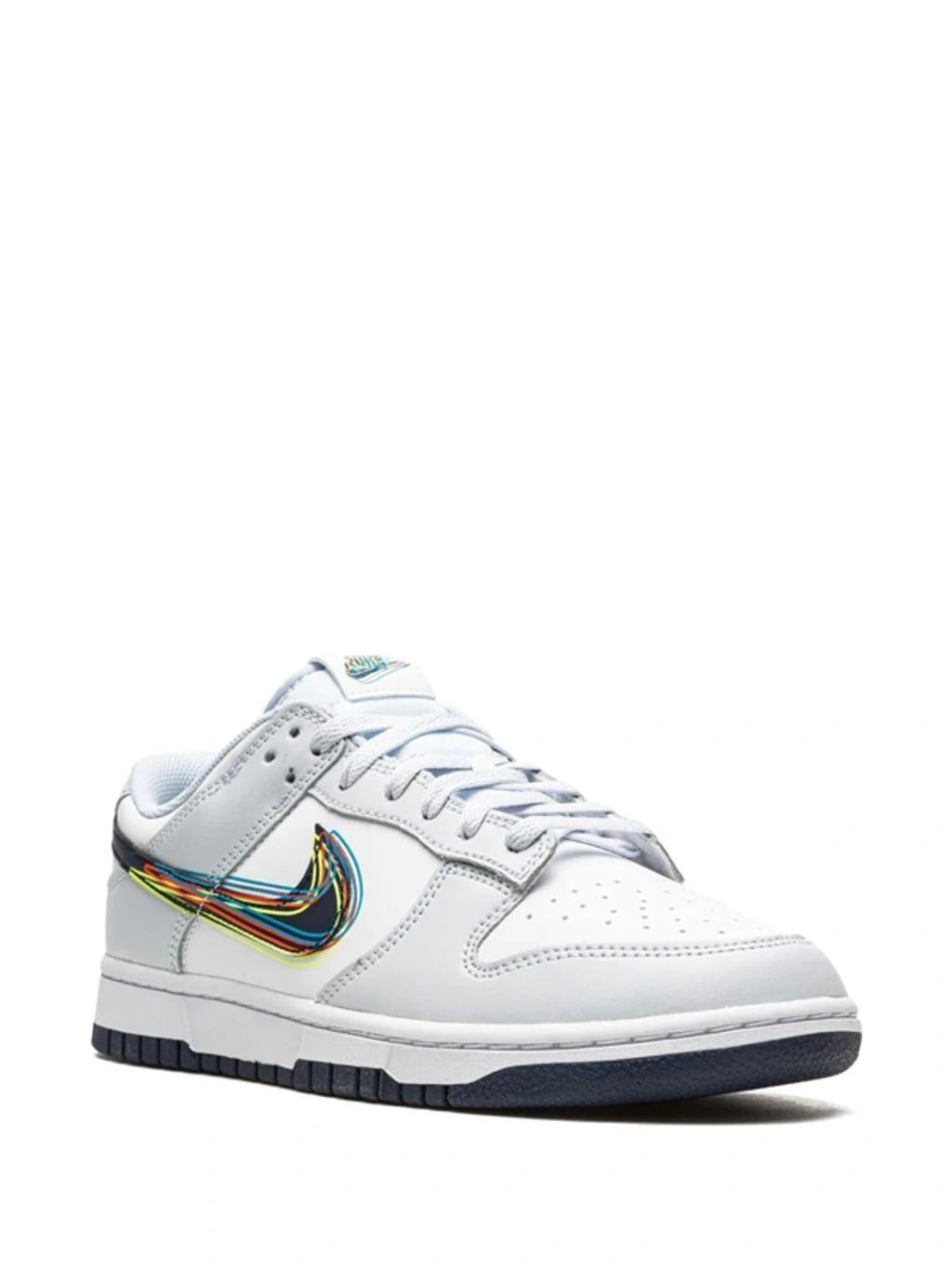 NIKE Dunk Low "3d Swoosh" Sneakers In Weiss Product Image