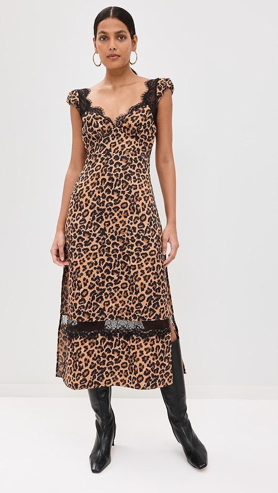 Free People Foolish Heart Printed Midi Dress | Shopbop Product Image