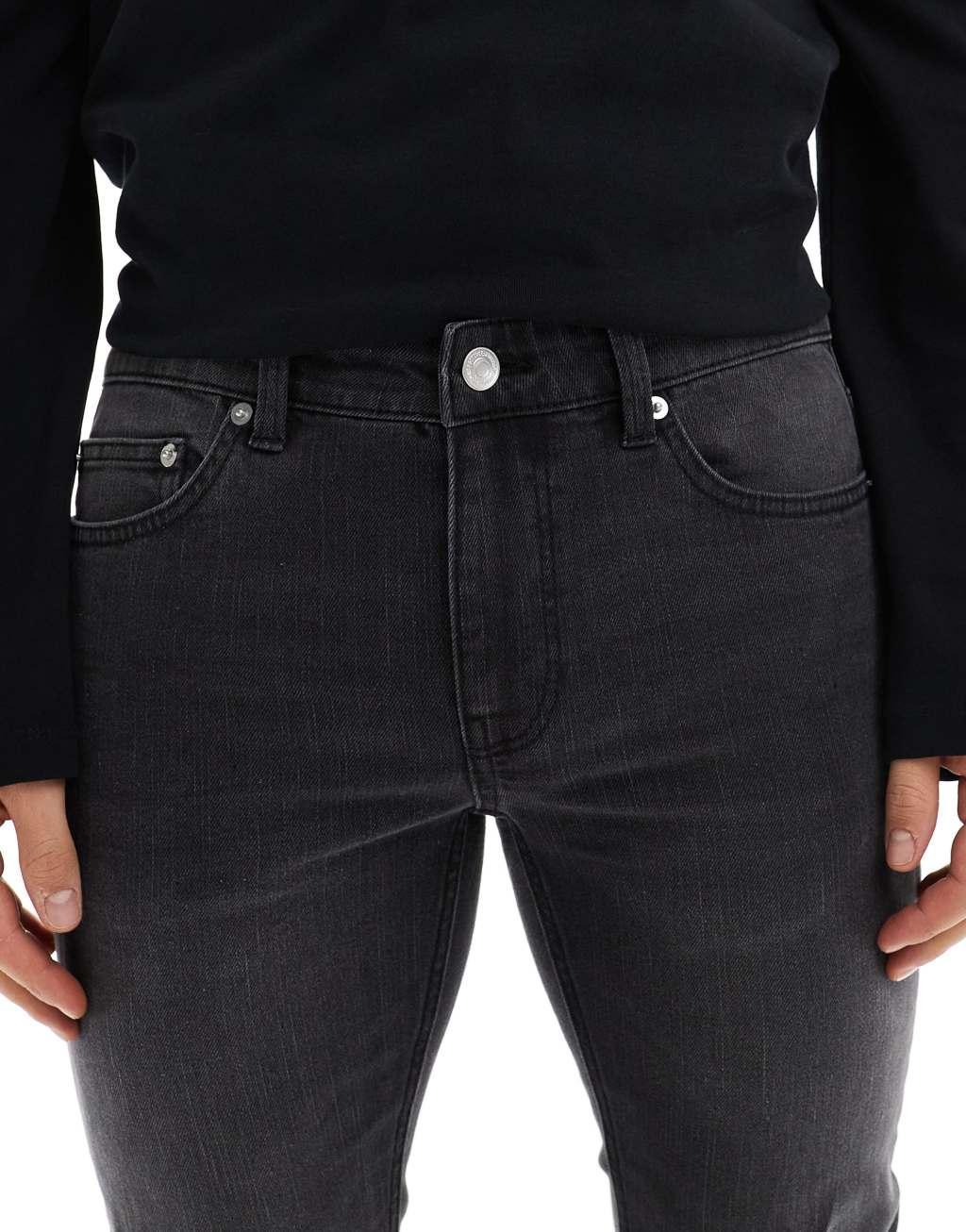 Only & Sons skinny fit jeans in washed black Product Image