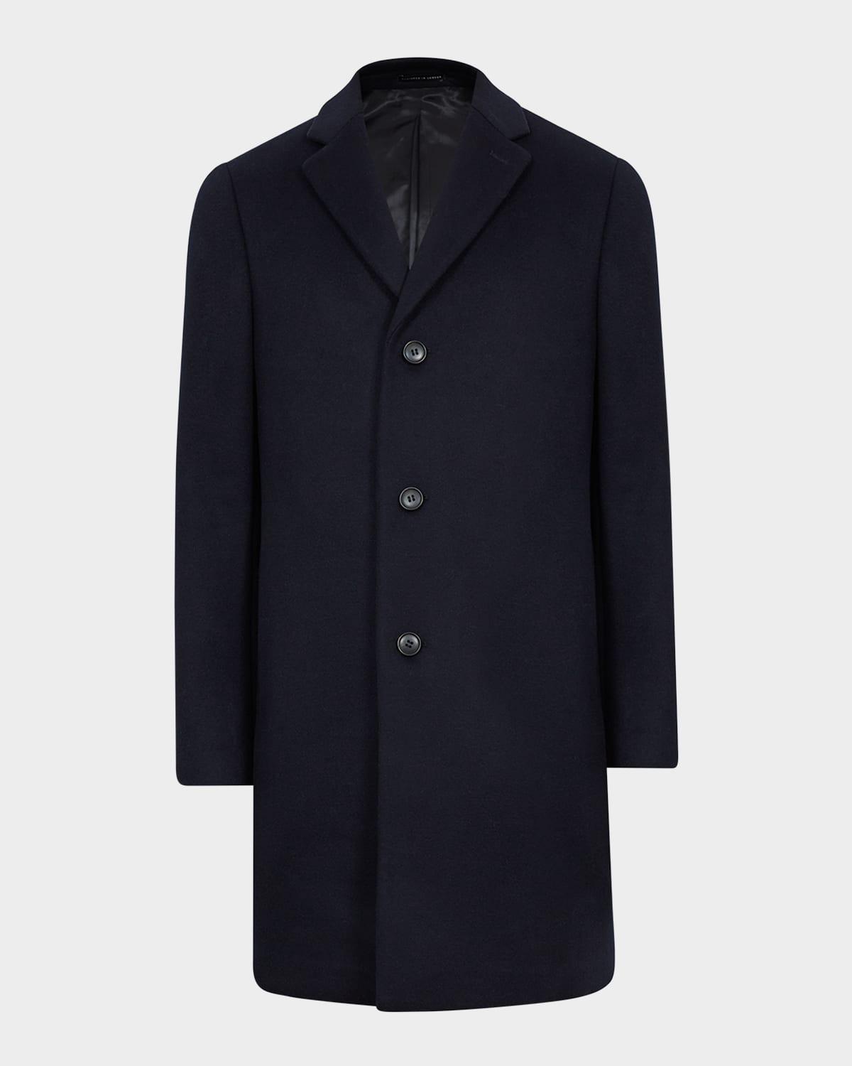 Mens Gable Wool Epsom Overcoat Product Image