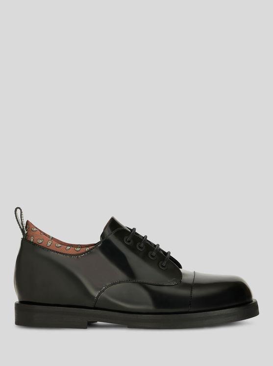 ETRO Lace-up Shoes With Paisley Pattern In Black Product Image