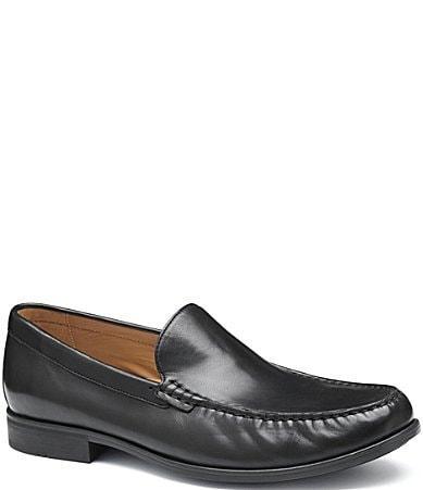 Johnston  Murphy Mens Harrison Leather Slip On Venetian Loafers Product Image