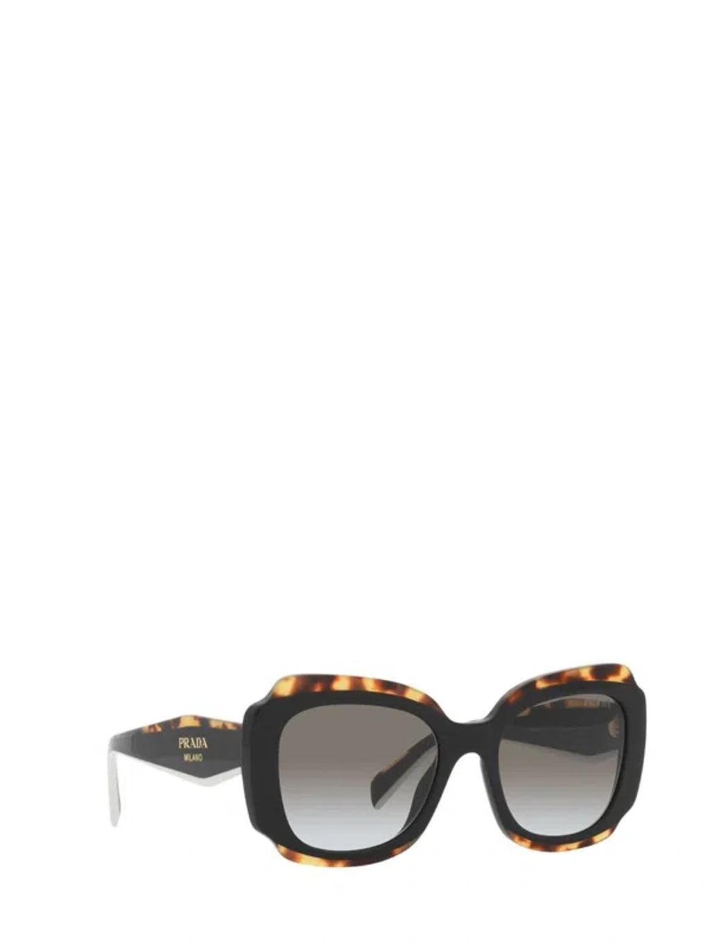 PRADA Eyewear Square Frame Sunglasses In Black / Havana Product Image