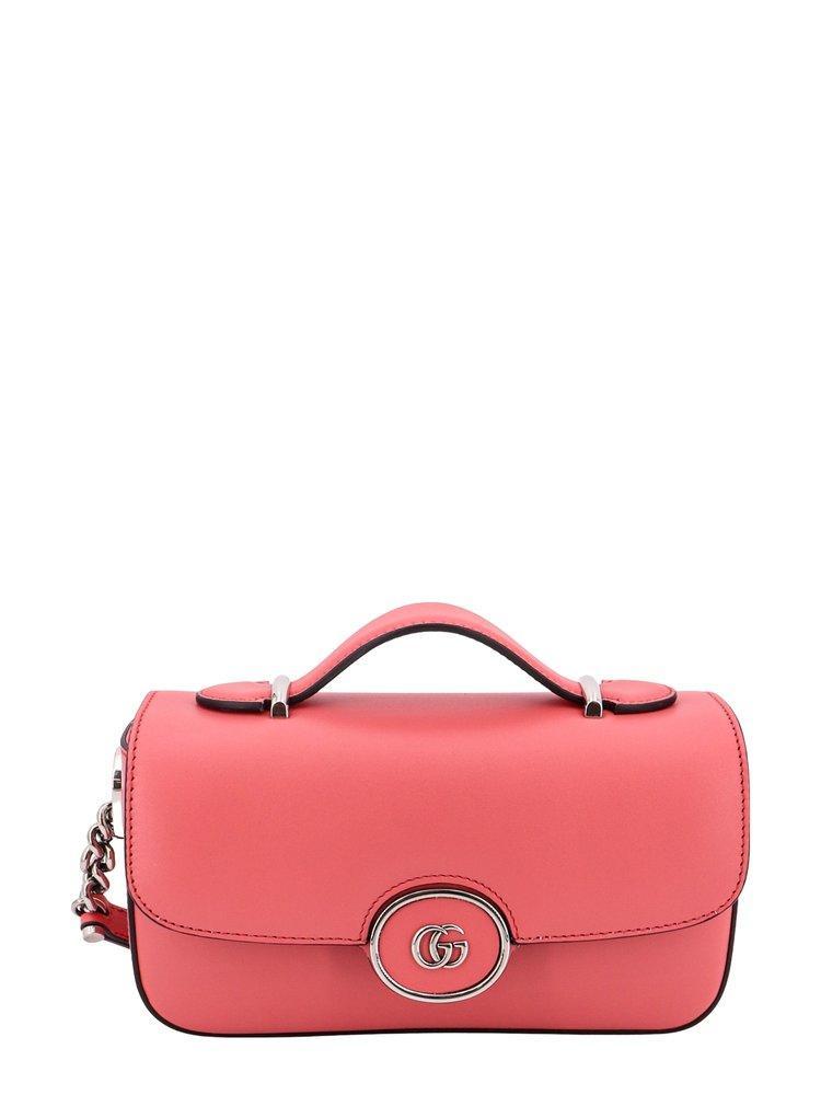 GUCCI Double G Logo Mini Shoulder Bag In Pink Product Image