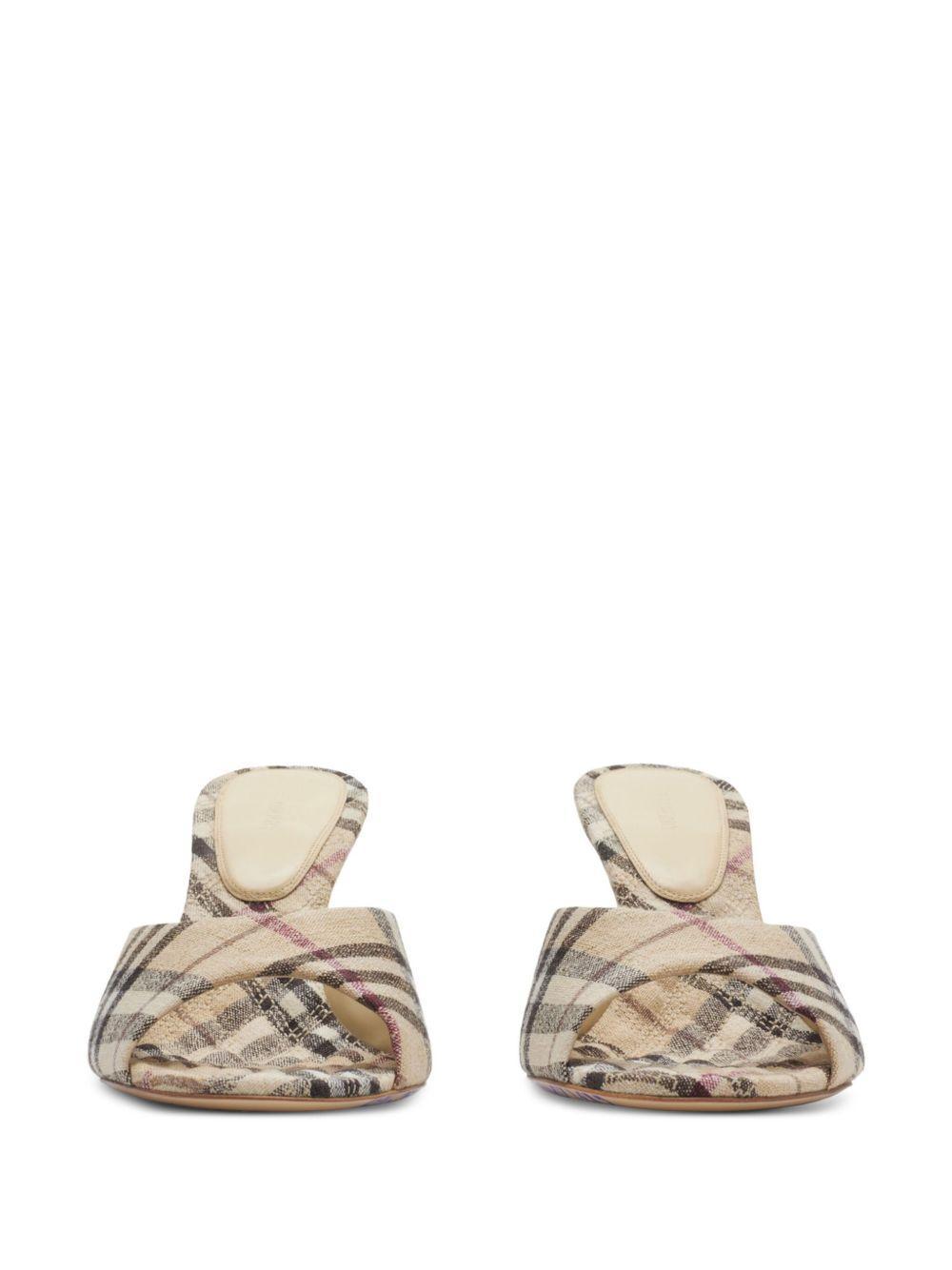 90mm check-pattern sandals Product Image