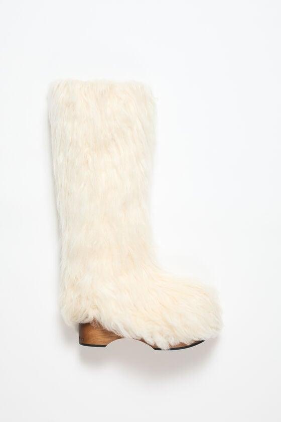 Furry clog boots Product Image